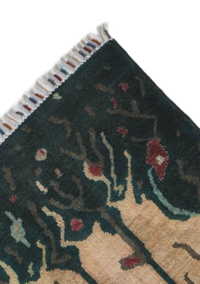 Detail image of 6' 6 x 7' 11 Hand Knotted Ziegler Modern Rug