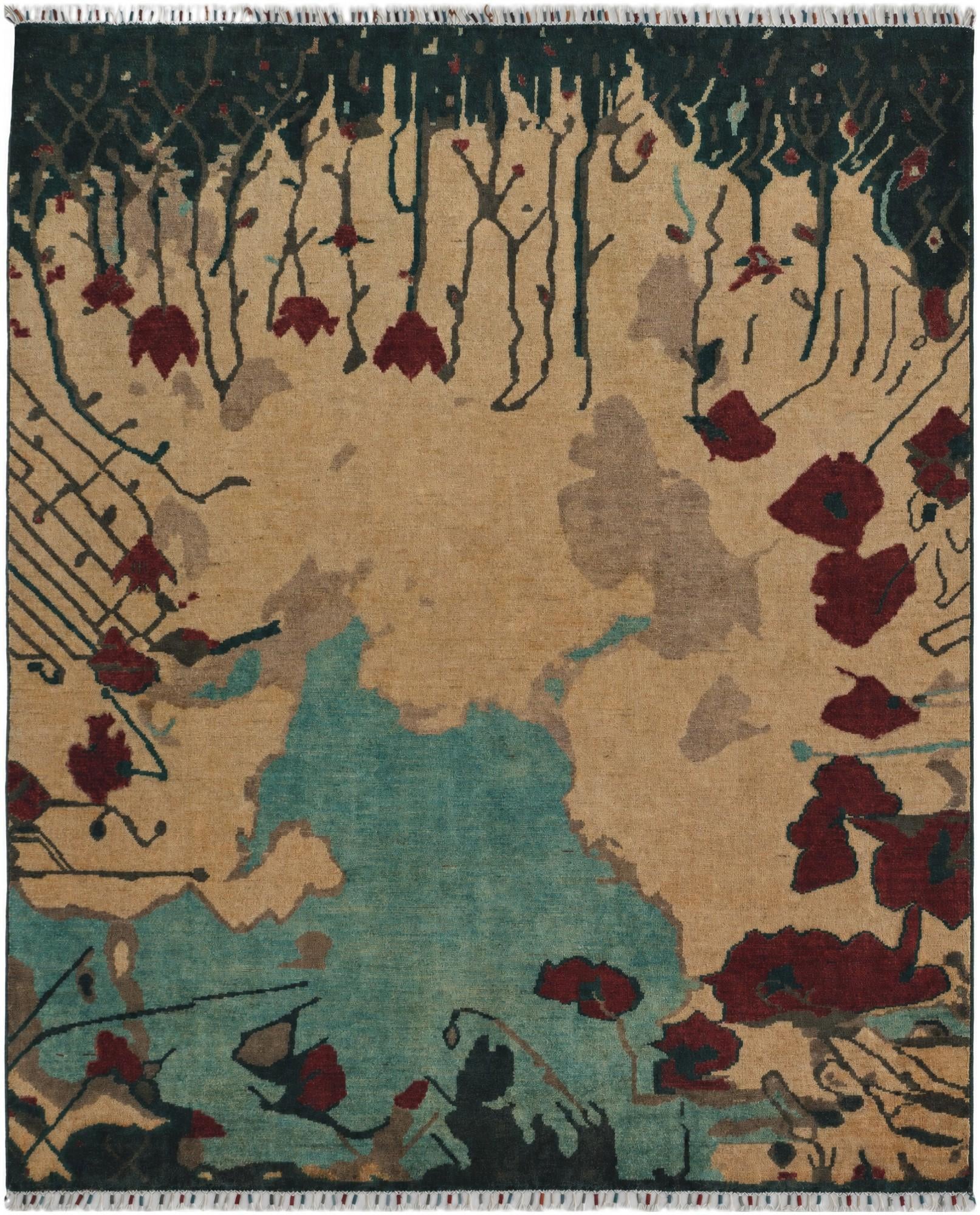 6' 6 x 7' 11 Hand Knotted Ziegler Modern Rug