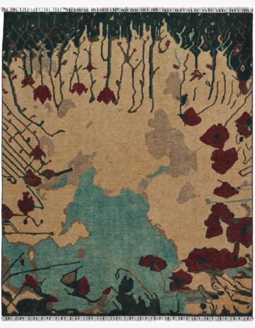 6' 6 x 7' 11 Hand Knotted Ziegler Modern Rug