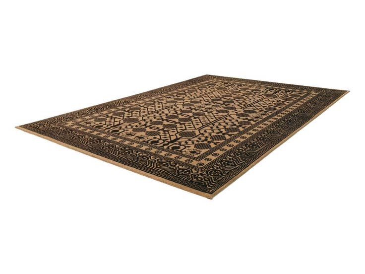 Detail image of 6' 9 x 9' 9 Hand Knotted Ziegler Modern Rug