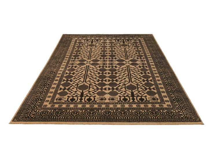 Detail image of 6' 9 x 9' 9 Hand Knotted Ziegler Modern Rug
