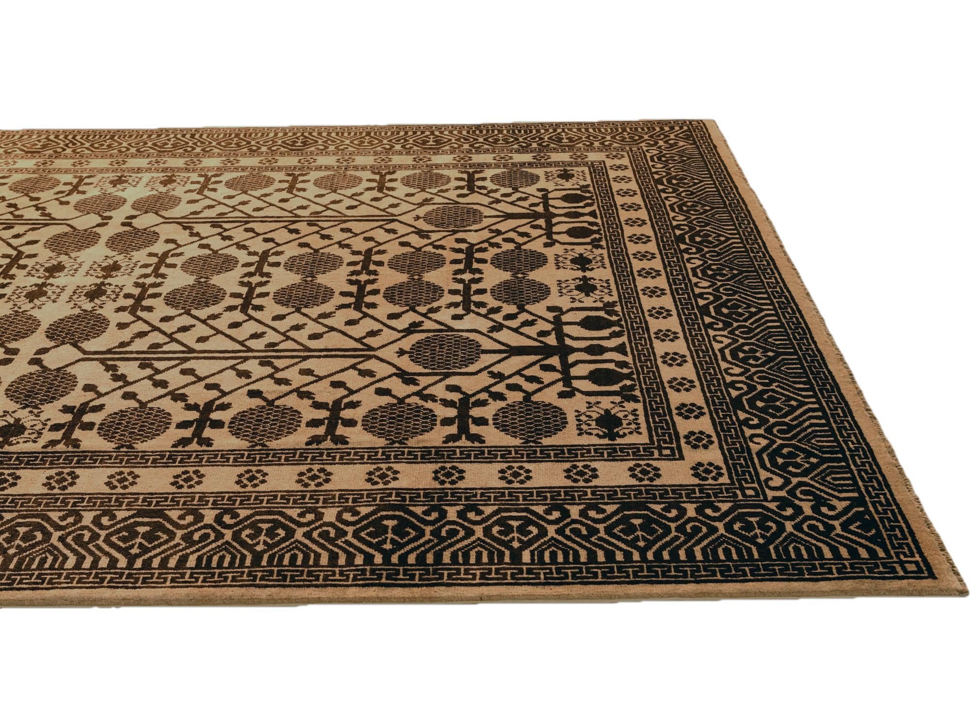 6' 9 x 9' 9 Hand Knotted Ziegler Modern Rug