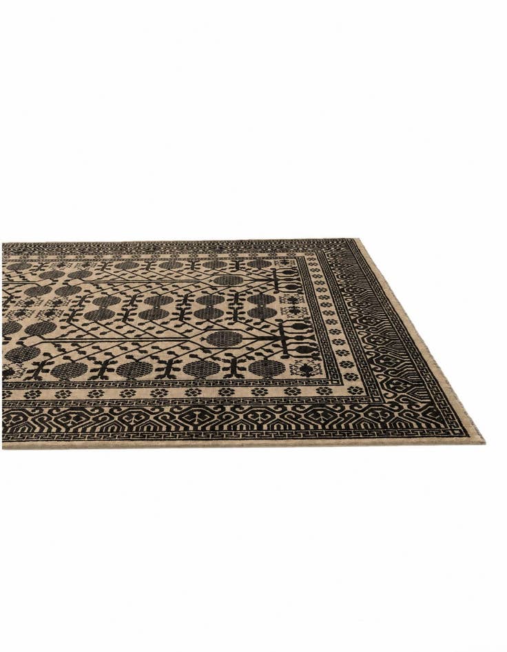 Detail image of 6' 9 x 9' 9 Hand Knotted Ziegler Modern Rug