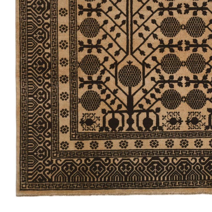 Detail image of 6' 9 x 9' 9 Hand Knotted Ziegler Modern Rug