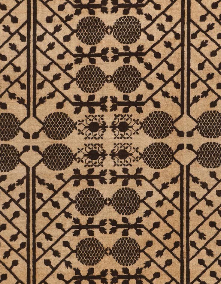 Detail image of 6' 9 x 9' 9 Hand Knotted Ziegler Modern Rug