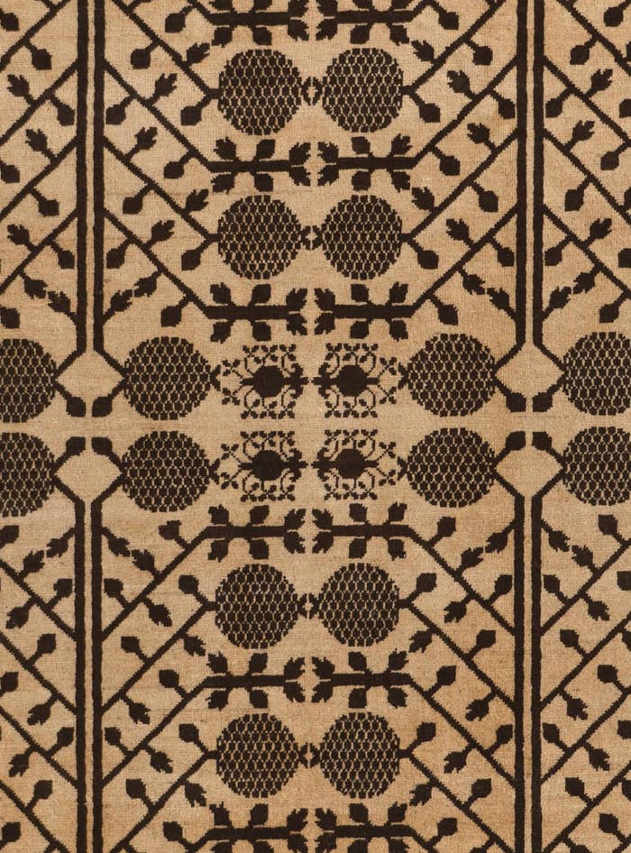 Detail image of 6' 9 x 9' 9 Hand Knotted Ziegler Modern Rug