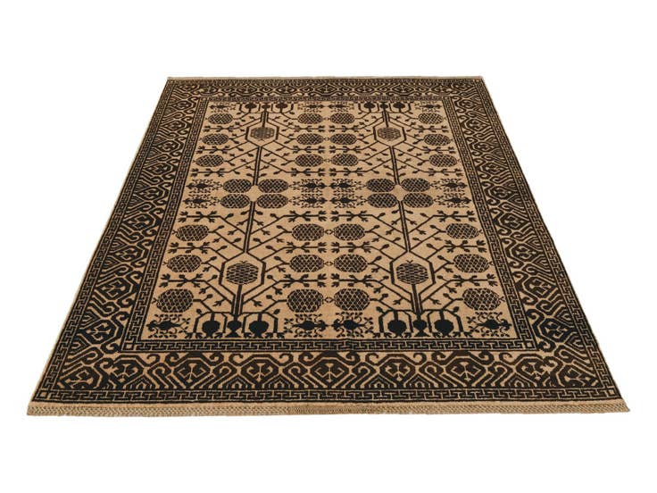 Detail image of 5' x 6' 6 Hand Knotted Ziegler Modern Rug
