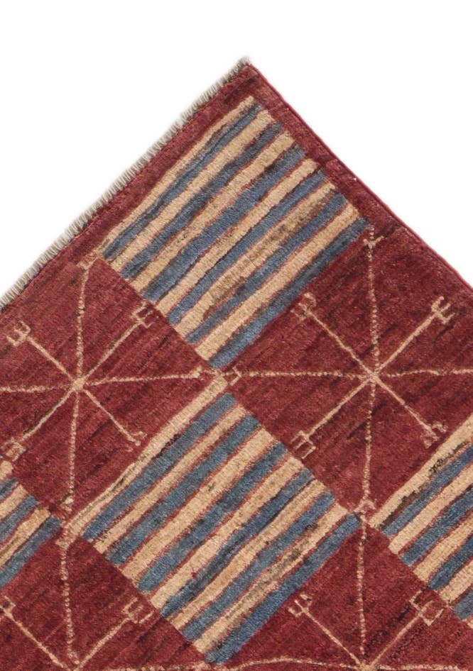 Detail image of 6' 7 x 9' 4 Hand Knotted Ziegler Modern Rug