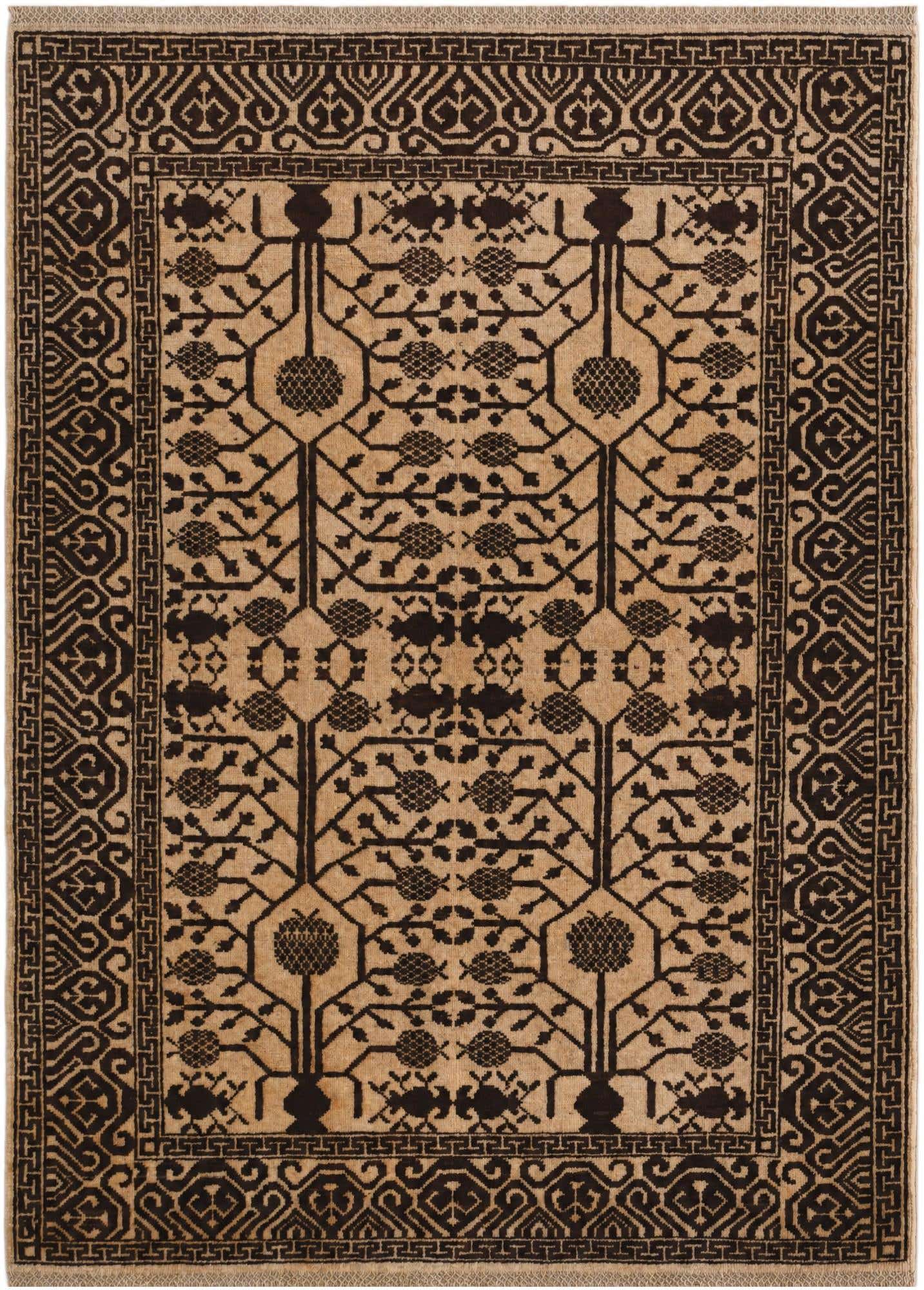 4' 3 x 5' 9 Hand Knotted Ziegler Modern Rug