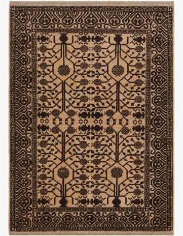 4' 3 x 5' 9 Hand Knotted Ziegler Modern Rug