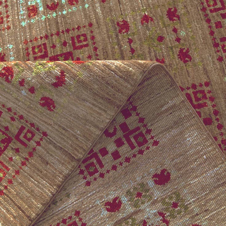 Detail image of 5' x 6' 8 Hand Knotted Ziegler Modern Rug