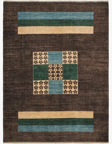 5' 1 x 6' 9 Hand Knotted Ziegler Modern Rug