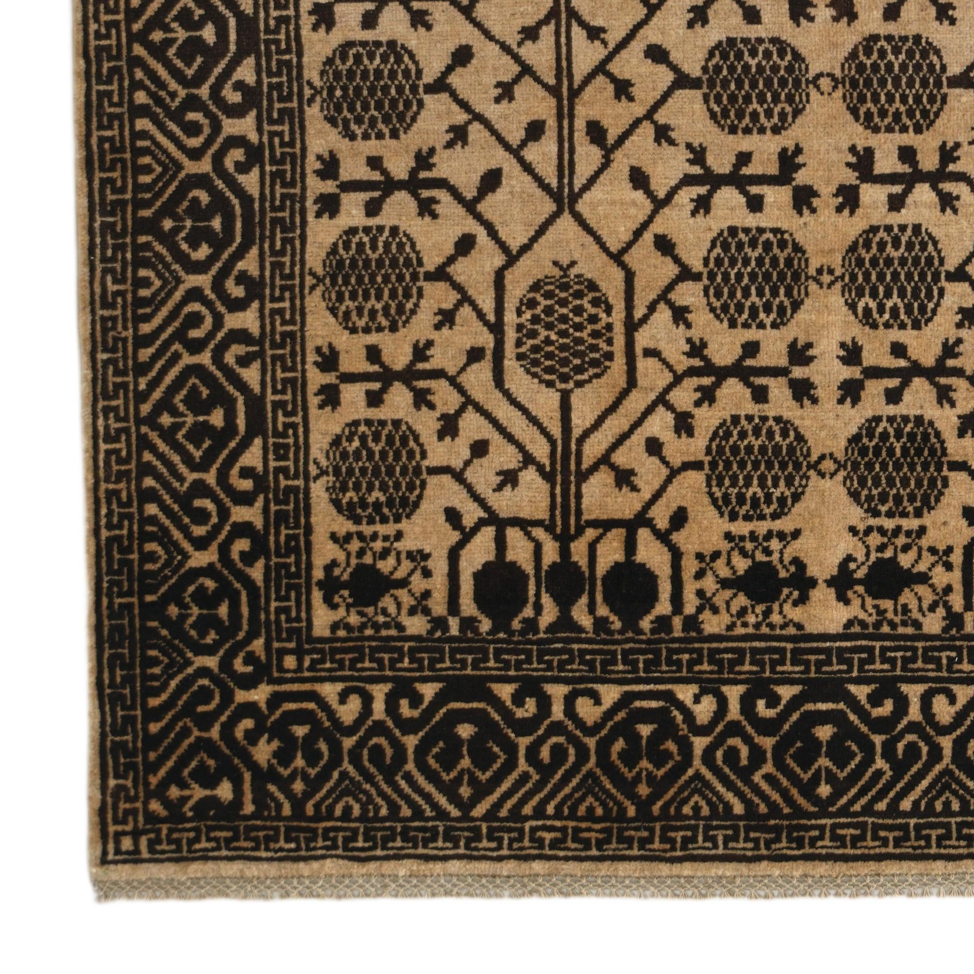 4' 11 x 6' 8 Hand Knotted Ziegler Modern Rug