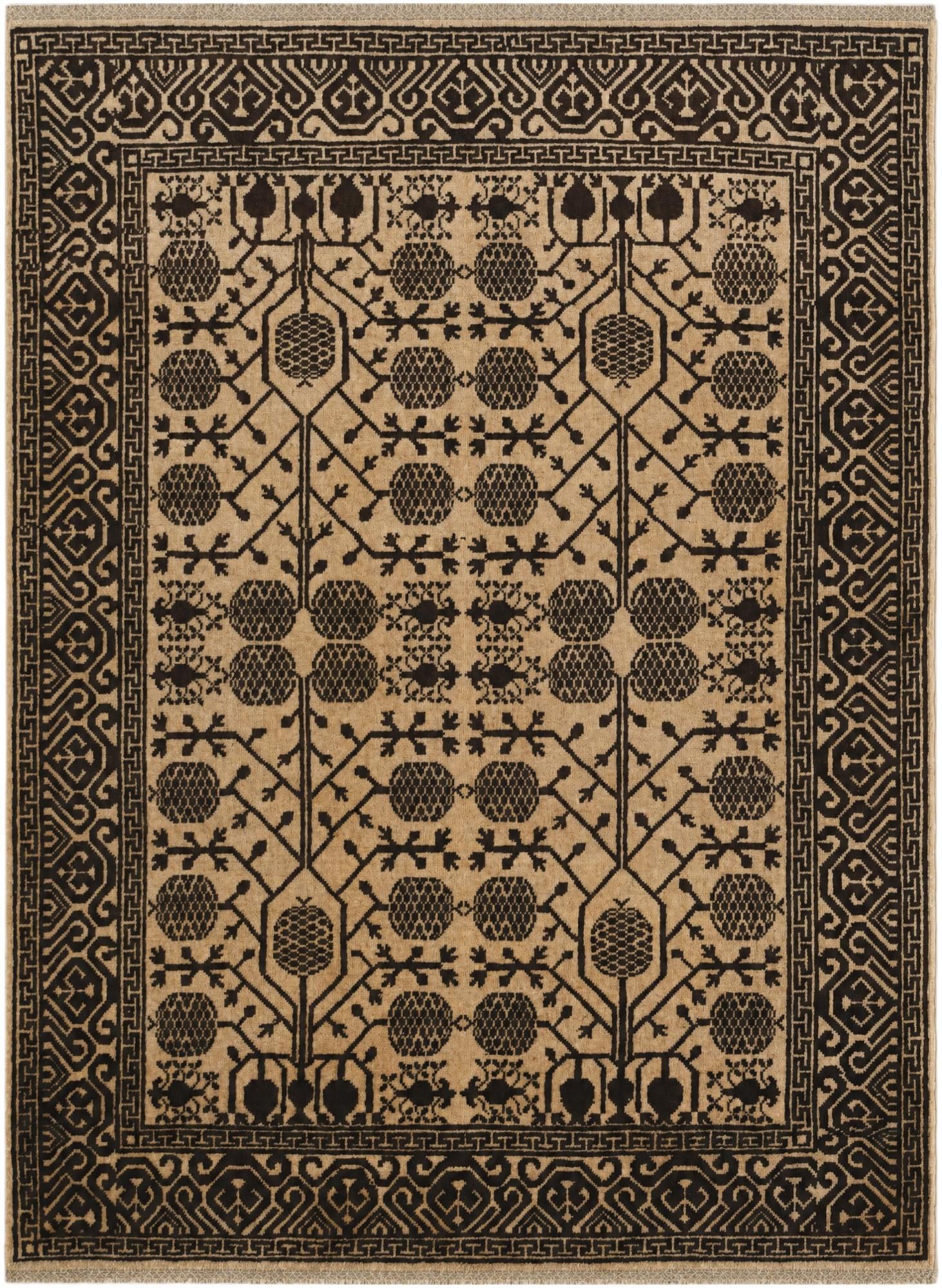 4' 11 x 6' 8 Hand Knotted Ziegler Modern Rug
