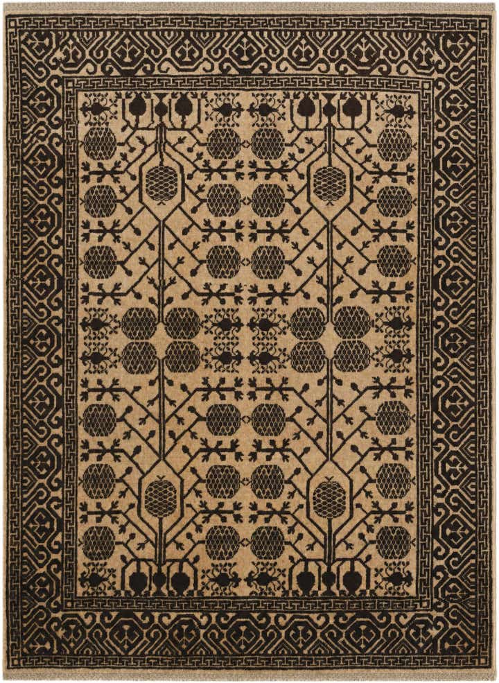 4' 11 x 6' 8 Hand Knotted Ziegler Modern Rug