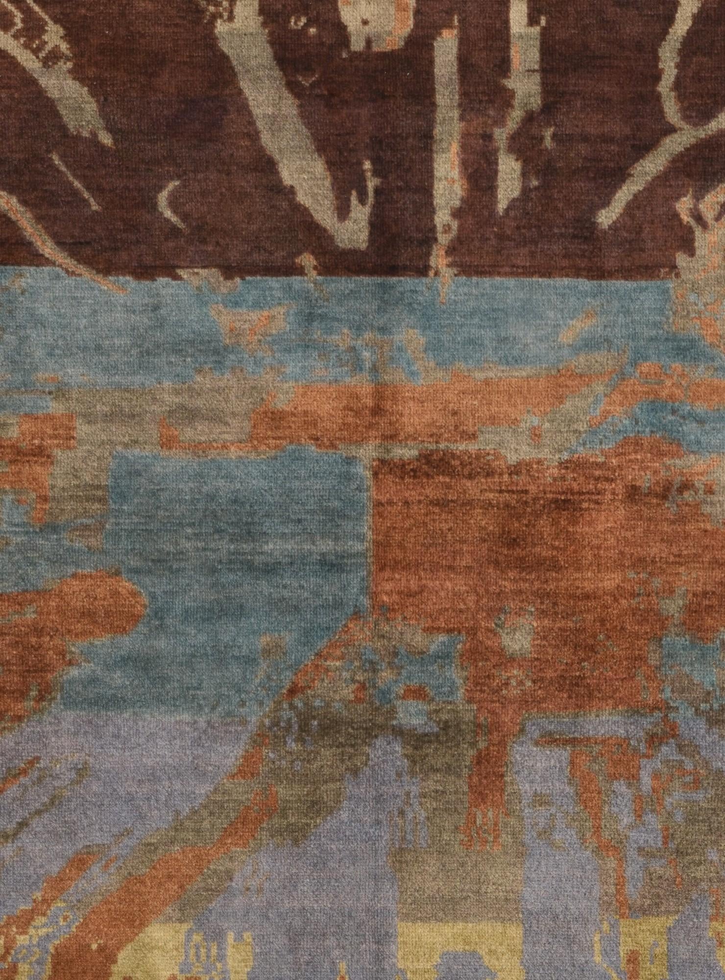 5' 7 x 7' 10 Hand Knotted Ziegler Modern Rug