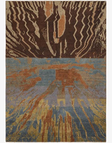 5' 7 x 7' 10 Hand Knotted Ziegler Modern Rug