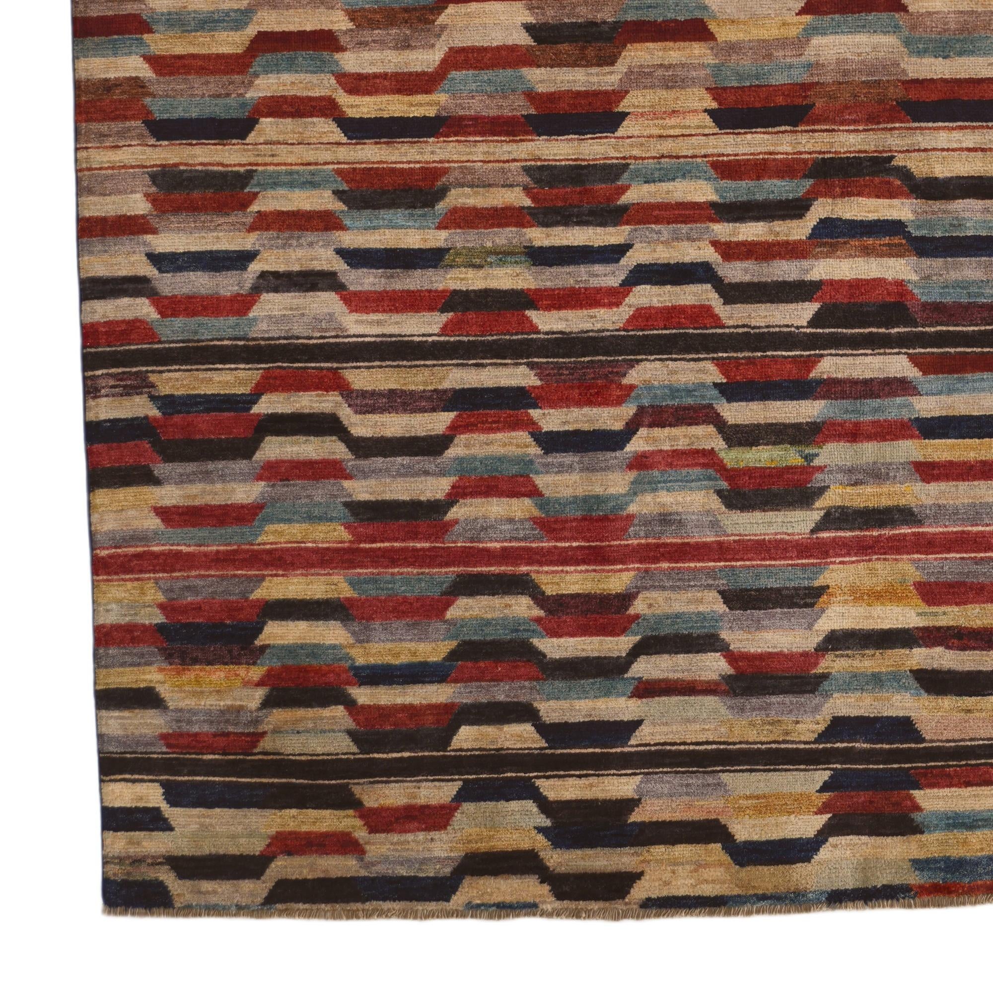 6' 7 x 9' 11 Hand Knotted Ziegler Modern Rug