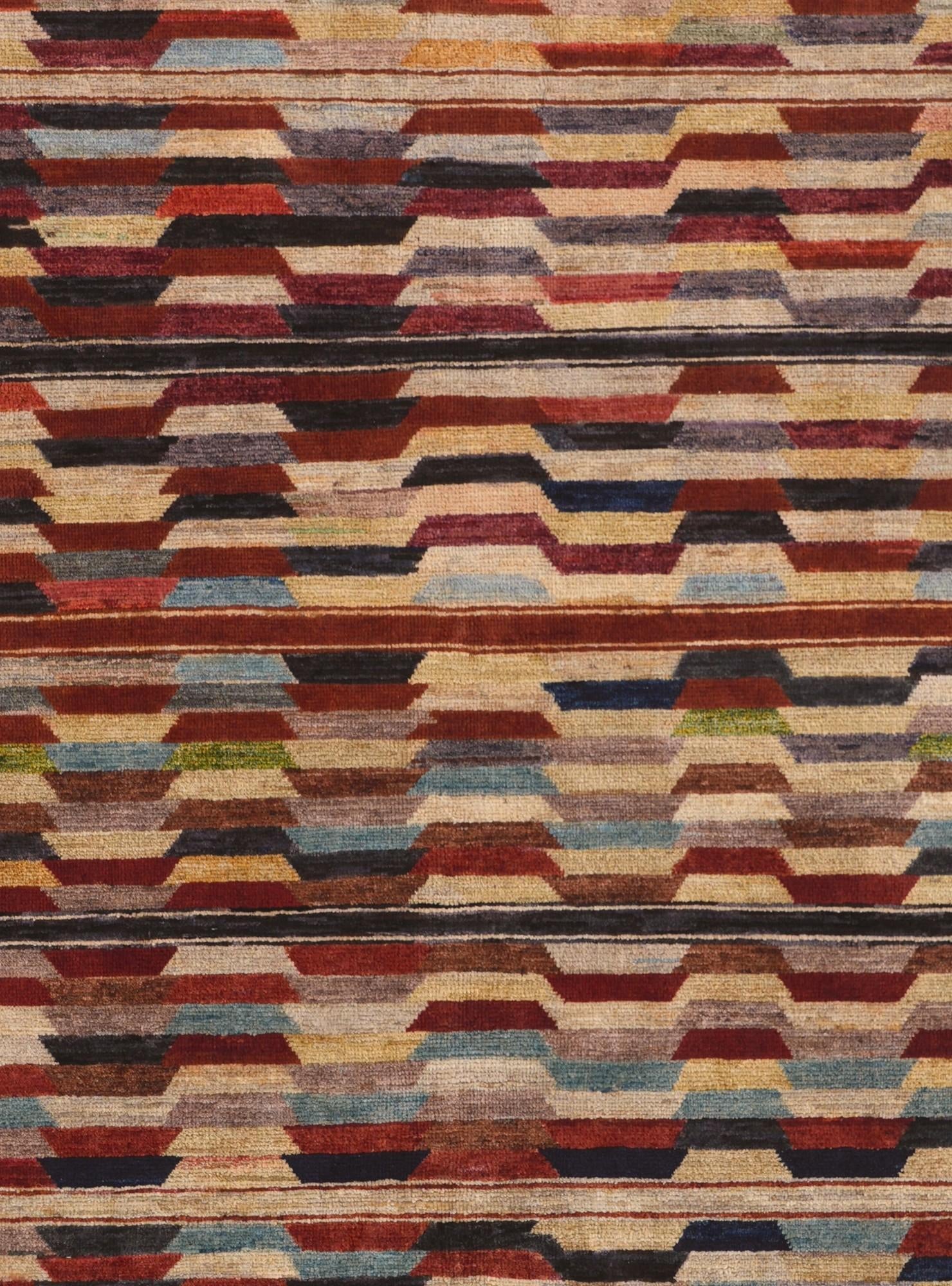 6' 7 x 9' 11 Hand Knotted Ziegler Modern Rug