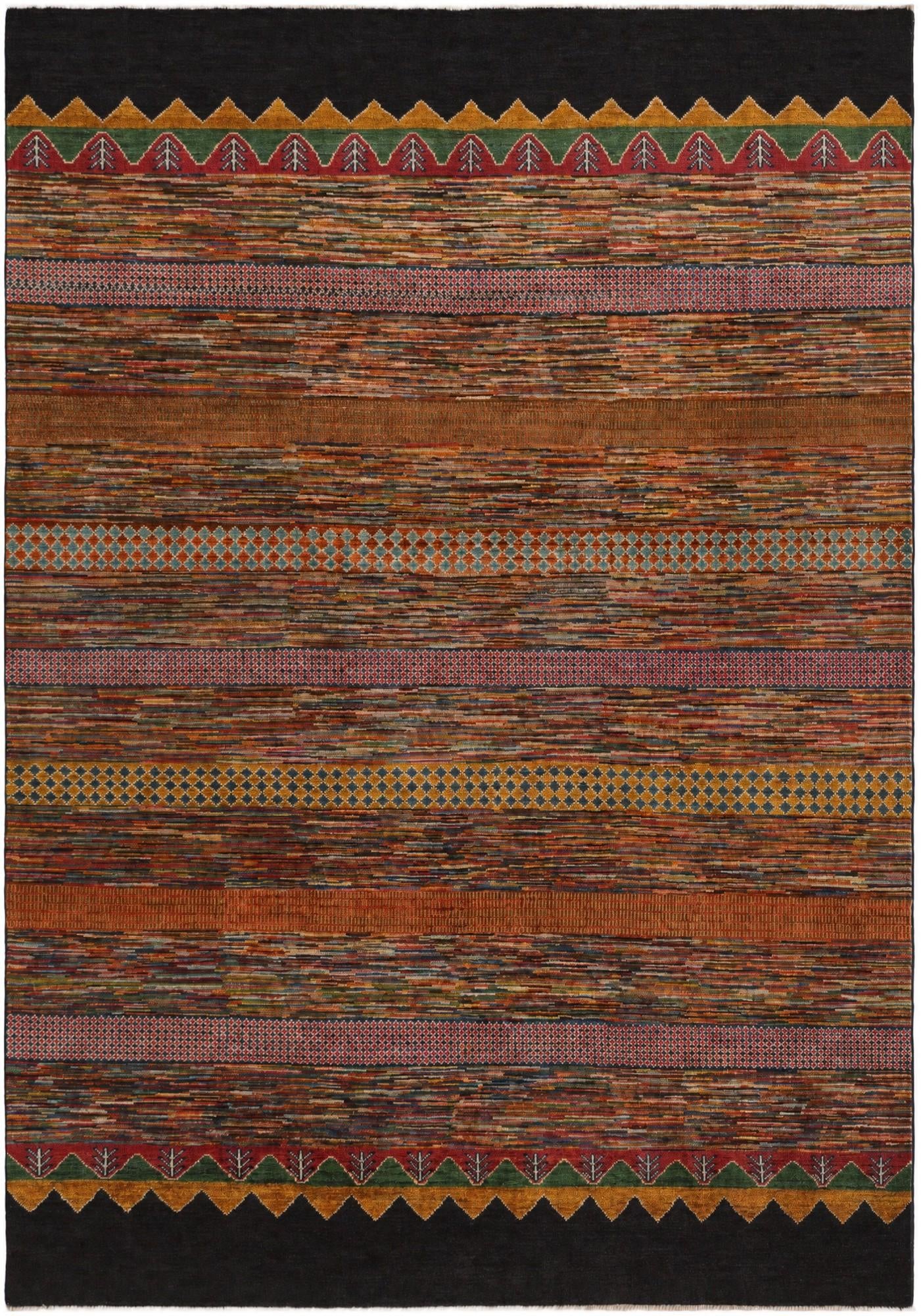 6' 8 x 9' 6 Hand Knotted Ziegler Modern Rug