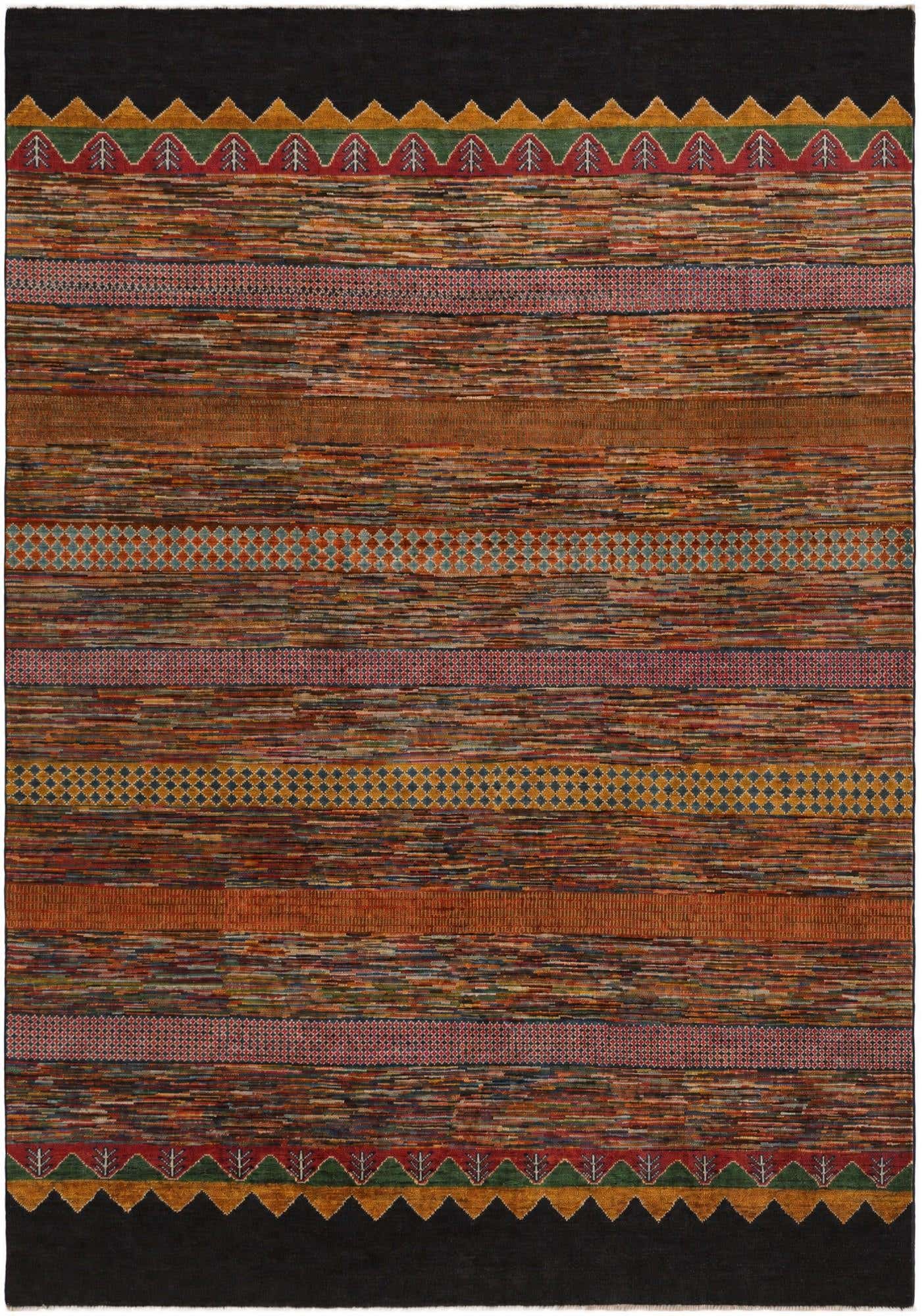 6' 8 x 9' 6 Hand Knotted Ziegler Modern Rug