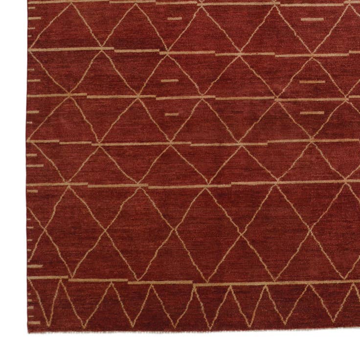 Detail image of 9' 4 x 11' 10 Hand Knotted Ziegler Modern Rug