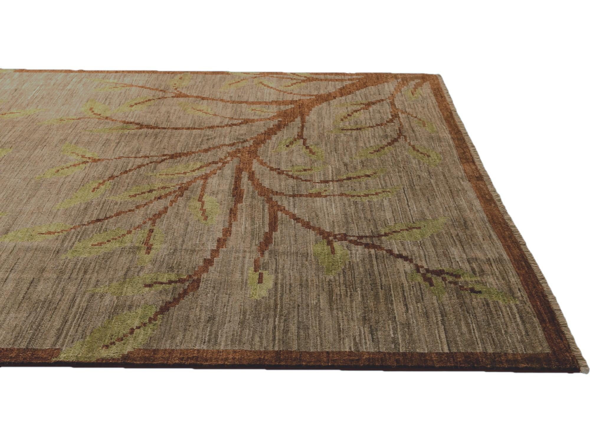 6' 8 x 9' 7 Hand Knotted Ziegler Modern Rug