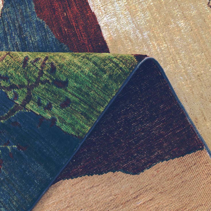 Detail image of 6' 8 x 9' 7 Hand Knotted Ziegler Modern Rug