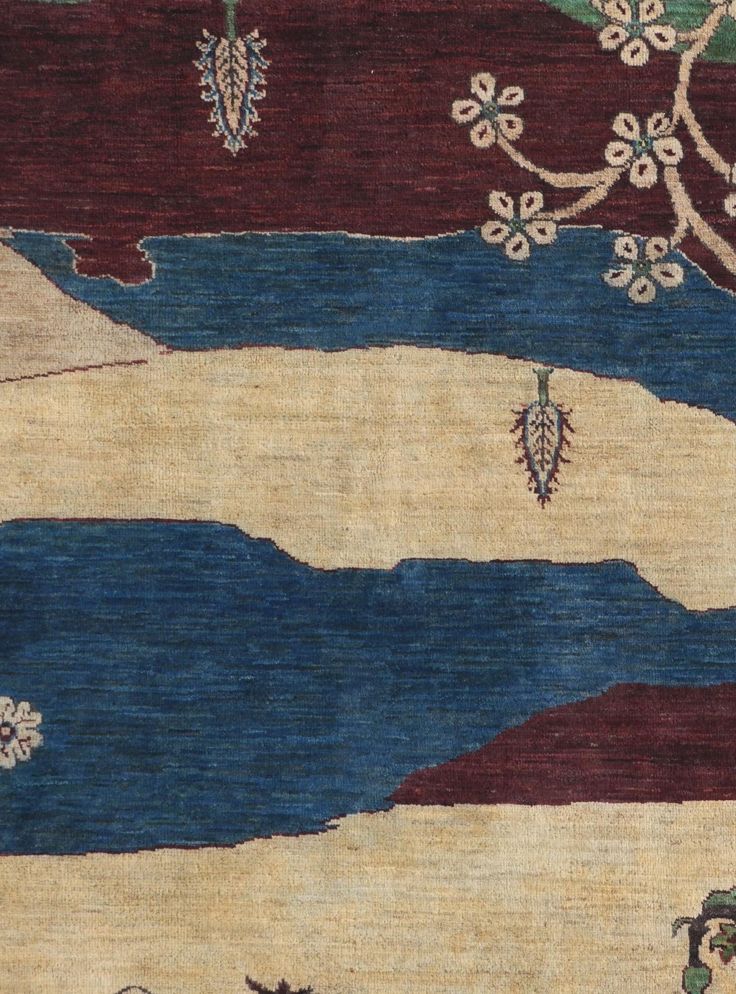 6' 8 x 9' 7 Hand Knotted Ziegler Modern Rug