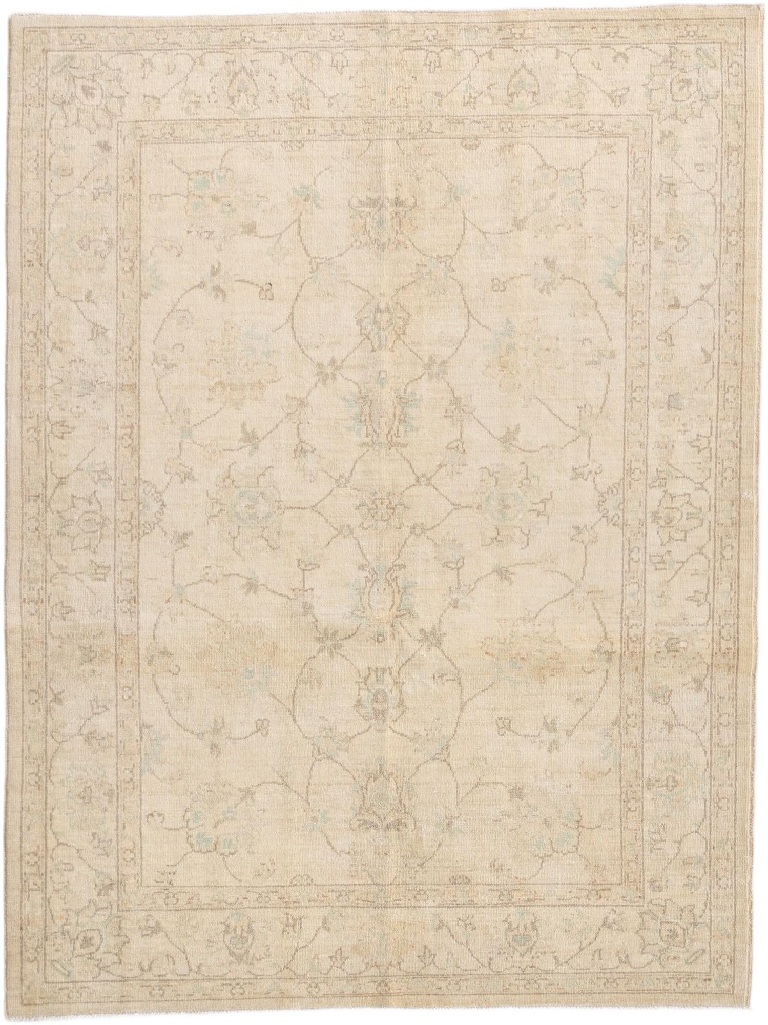 4' 9 x 6' 5 Hand Knotted Ziegler Rug