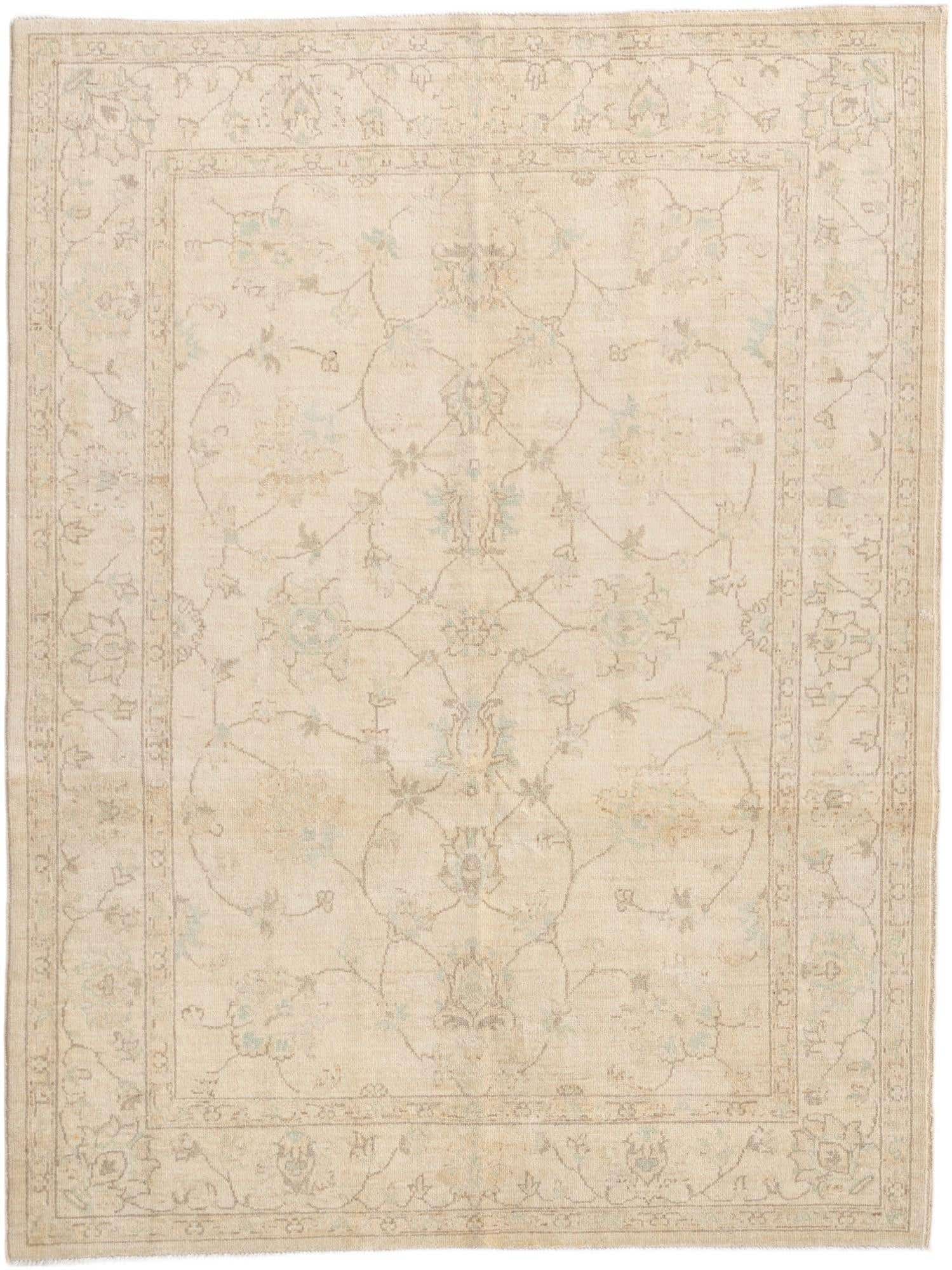 4' 9 x 6' 5 Hand Knotted Ziegler Rug