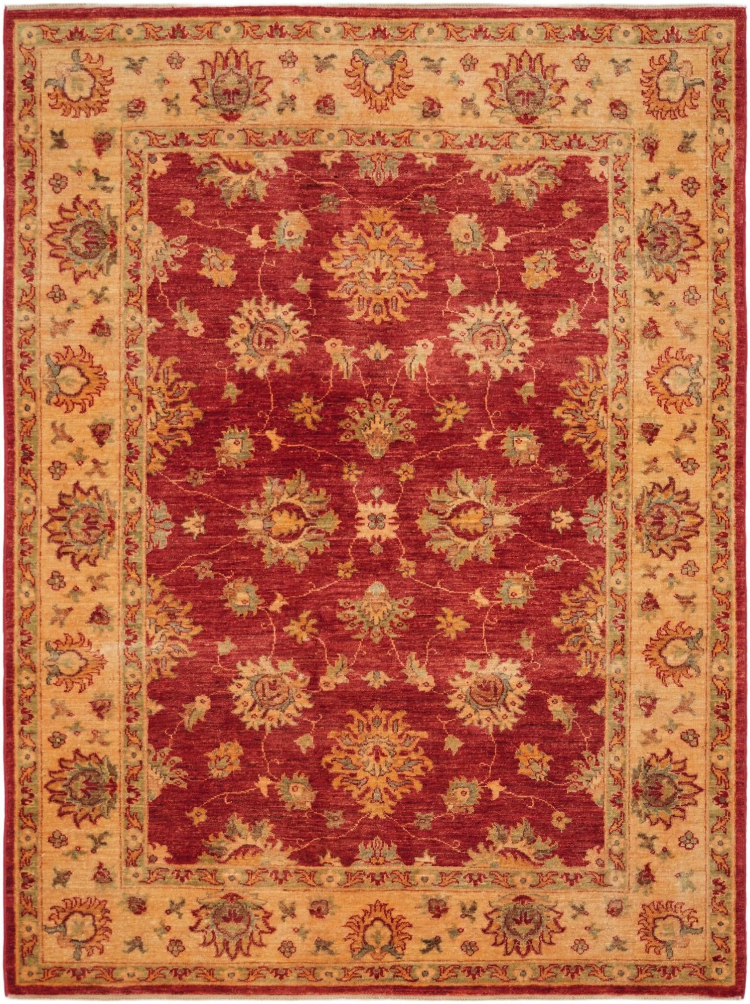 5' x 6' 9 Hand Knotted Ziegler Rug