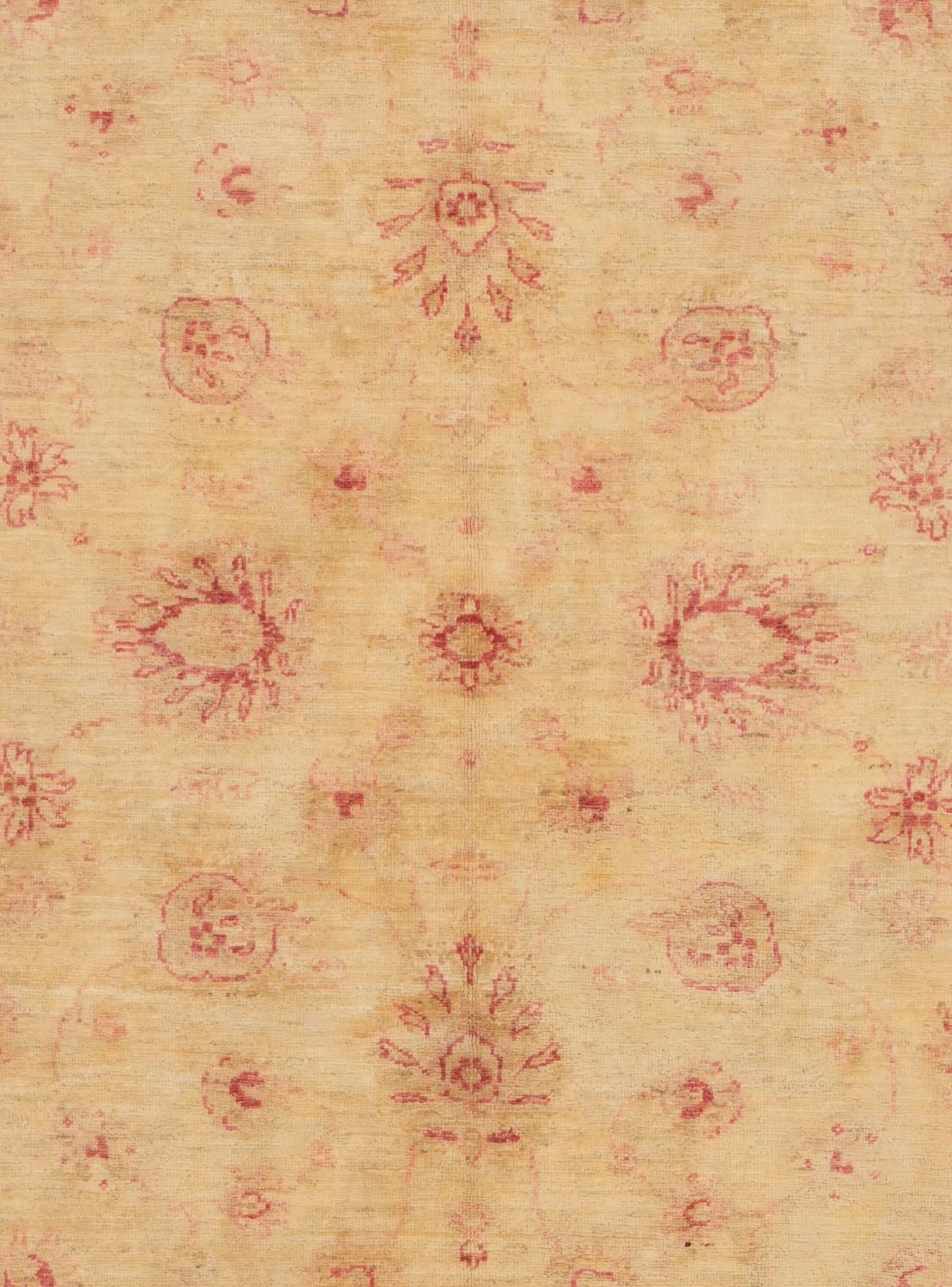 4' 11 x 6' 5 Hand Knotted Ziegler Rug