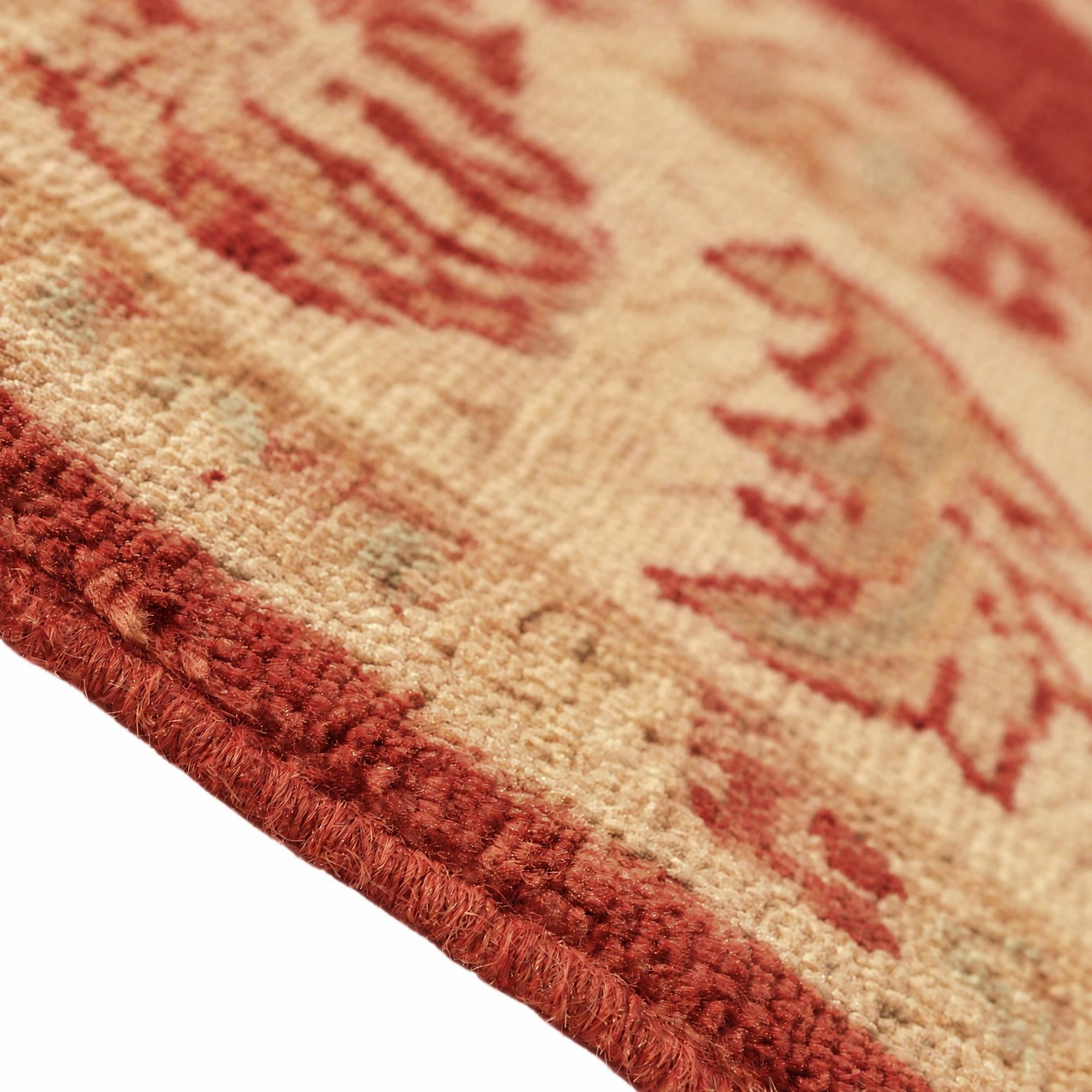 150cm x 180cm Hand Knotted Ziegler Rug