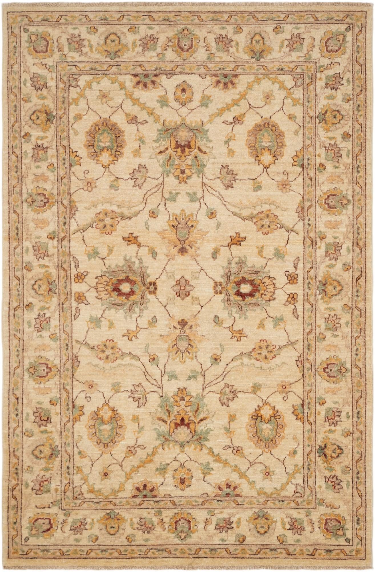 3' 10 x 5' 11 Hand Knotted Ziegler Rug