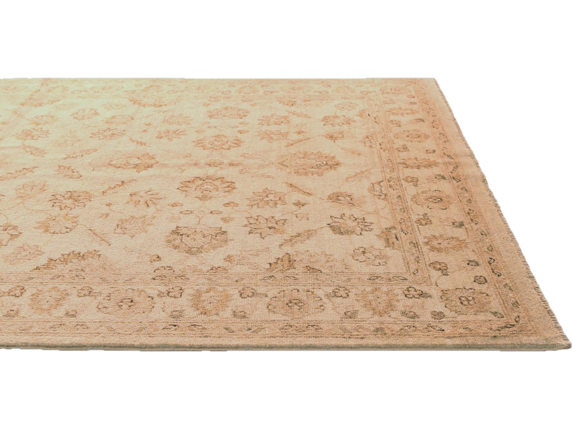 4' 6 x 7' Hand Knotted Ziegler Rug