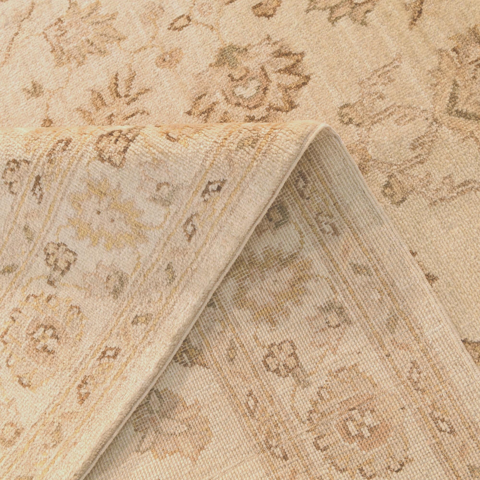 4' 6 x 7' Hand Knotted Ziegler Rug