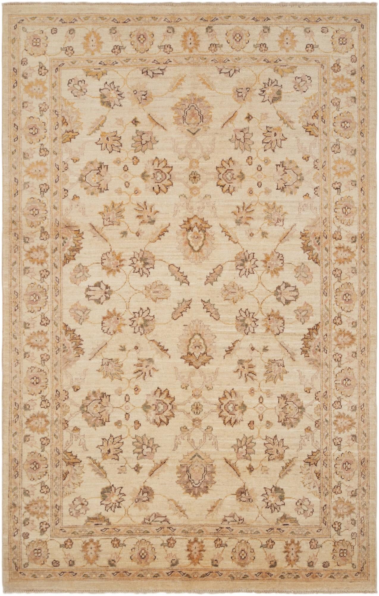 4' 6 x 7' Hand Knotted Ziegler Rug