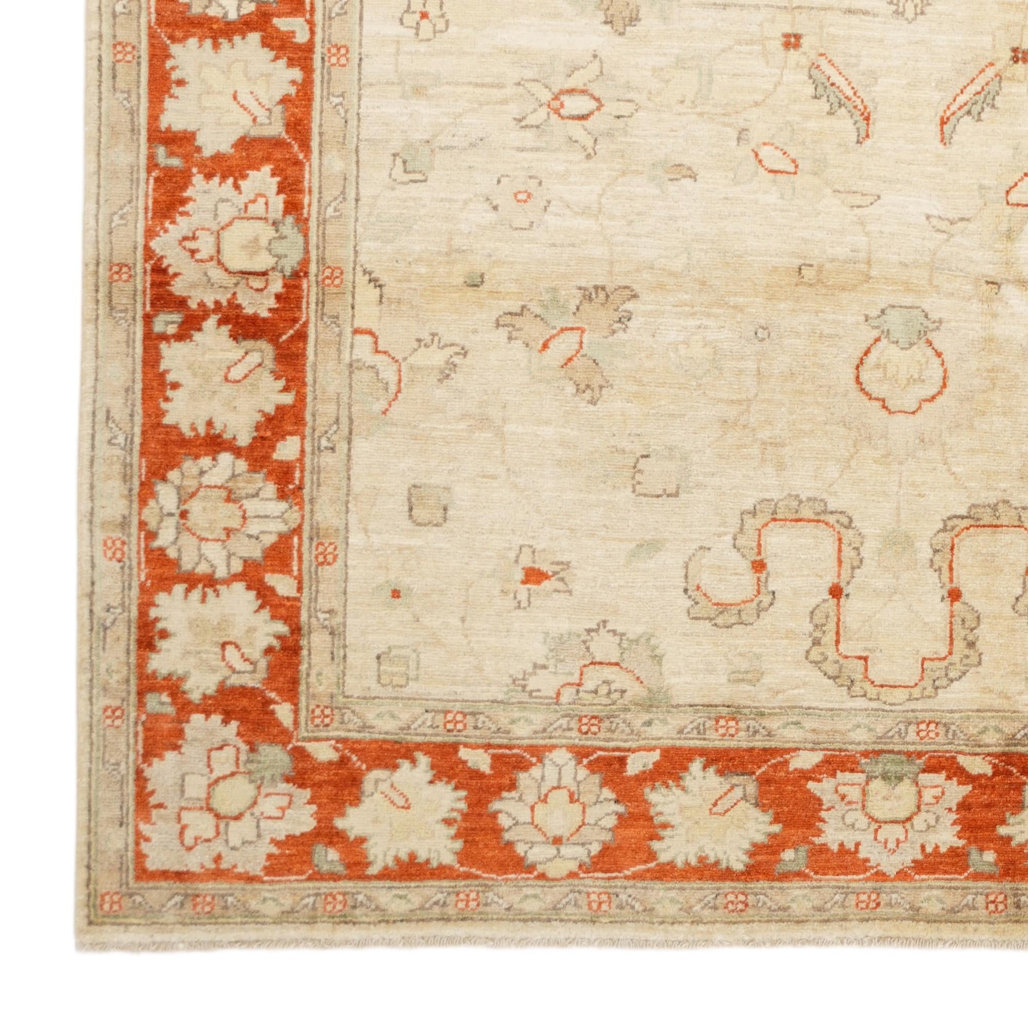 155cm x 190cm Hand Knotted Ziegler Rug