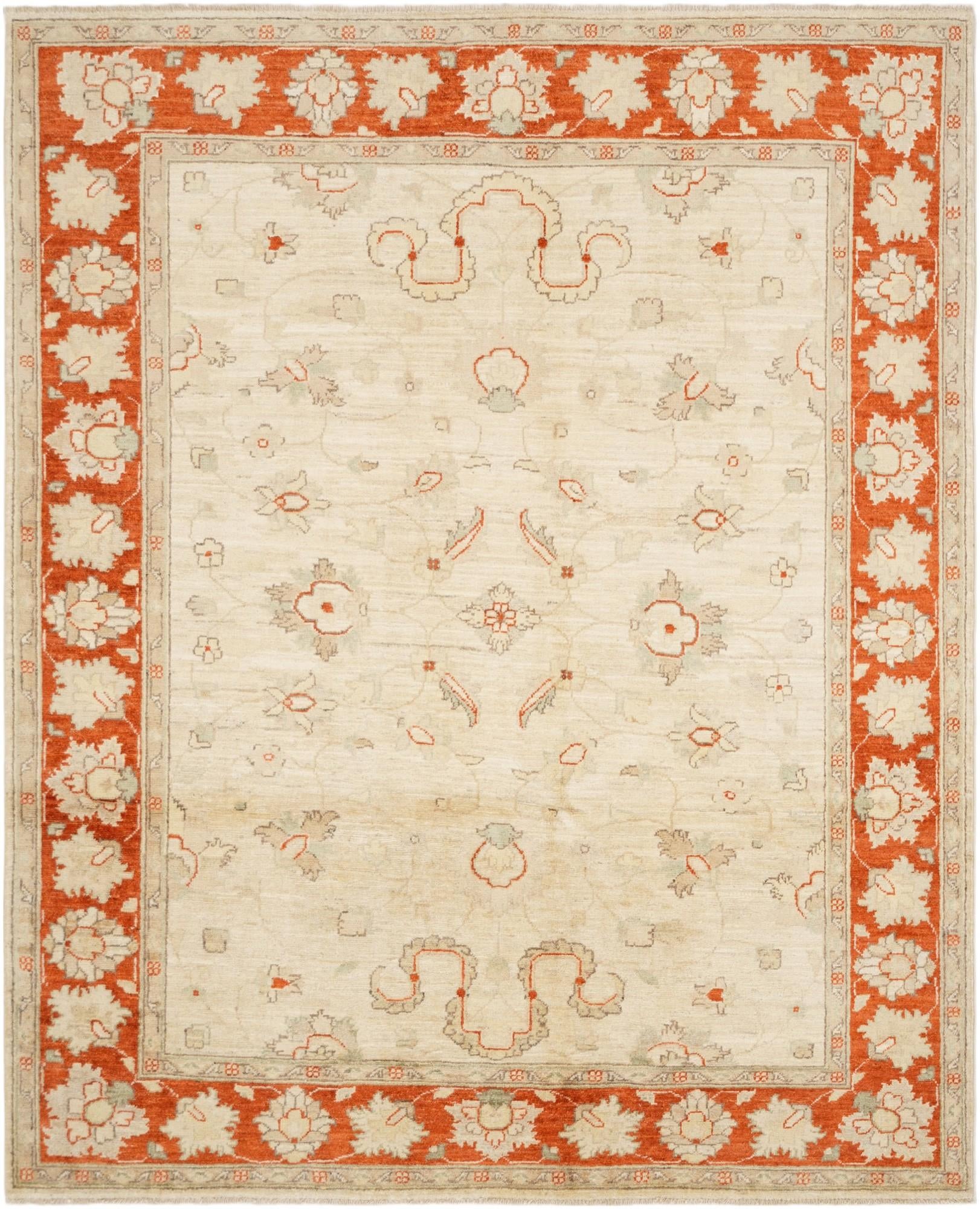 5' 1 x 6' 3 Hand Knotted Ziegler Rug