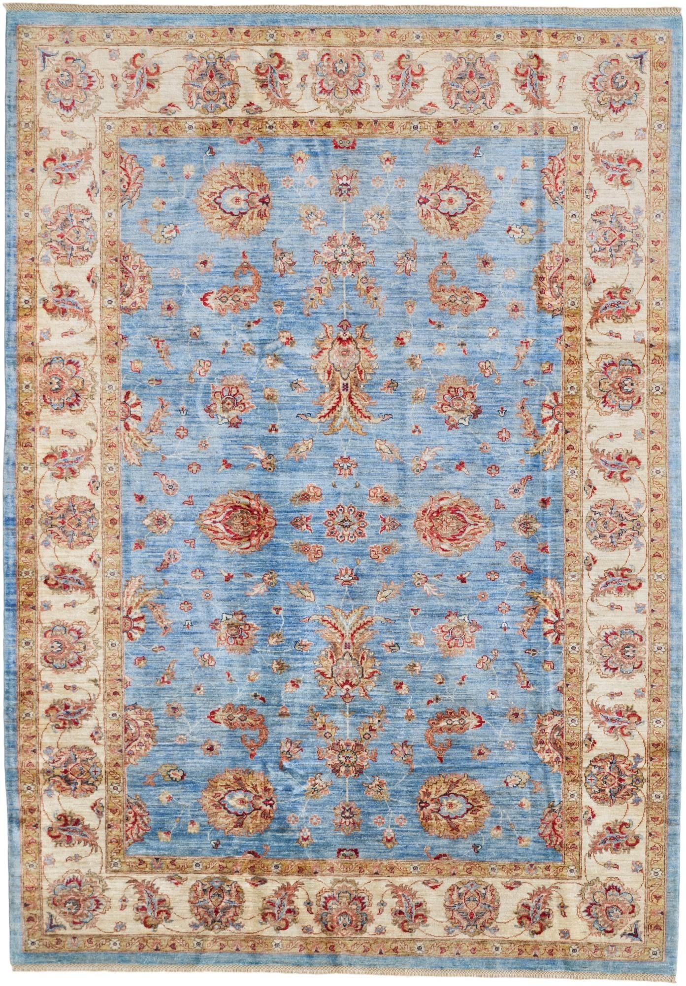 6' 11 x 10' Hand Knotted Ziegler Rug