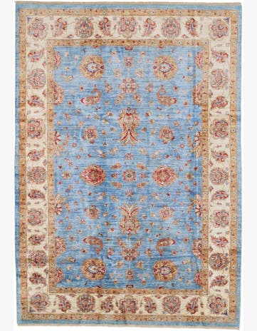 6' 11 x 10' Hand Knotted Ziegler Rug