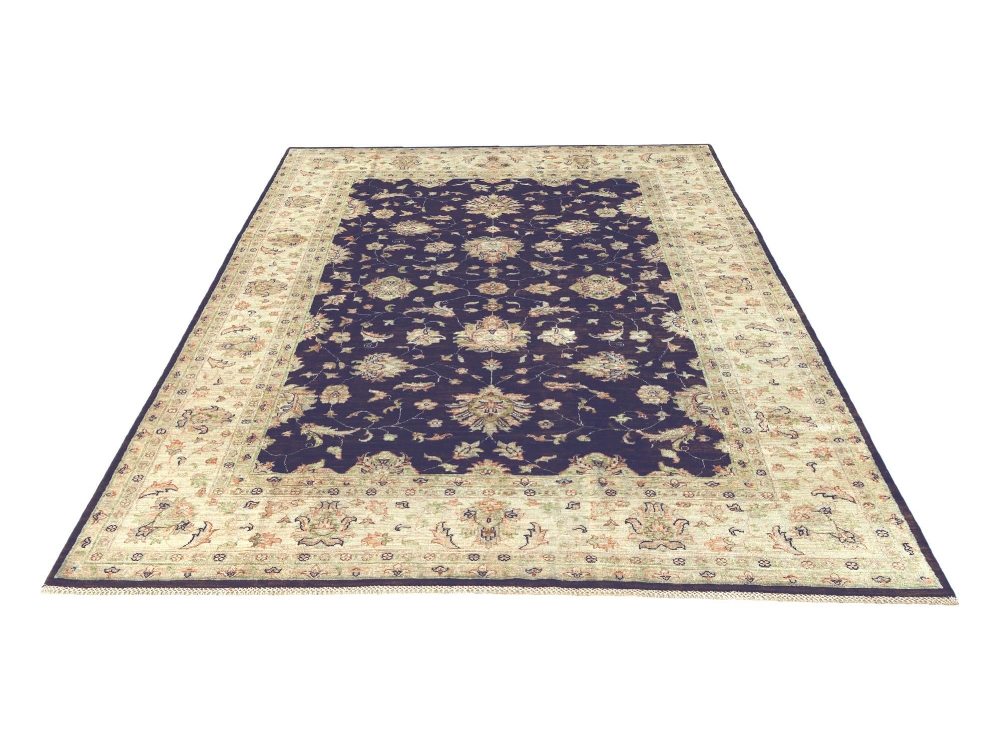 6' 9 x 9' 11 Hand Knotted Ziegler Rug