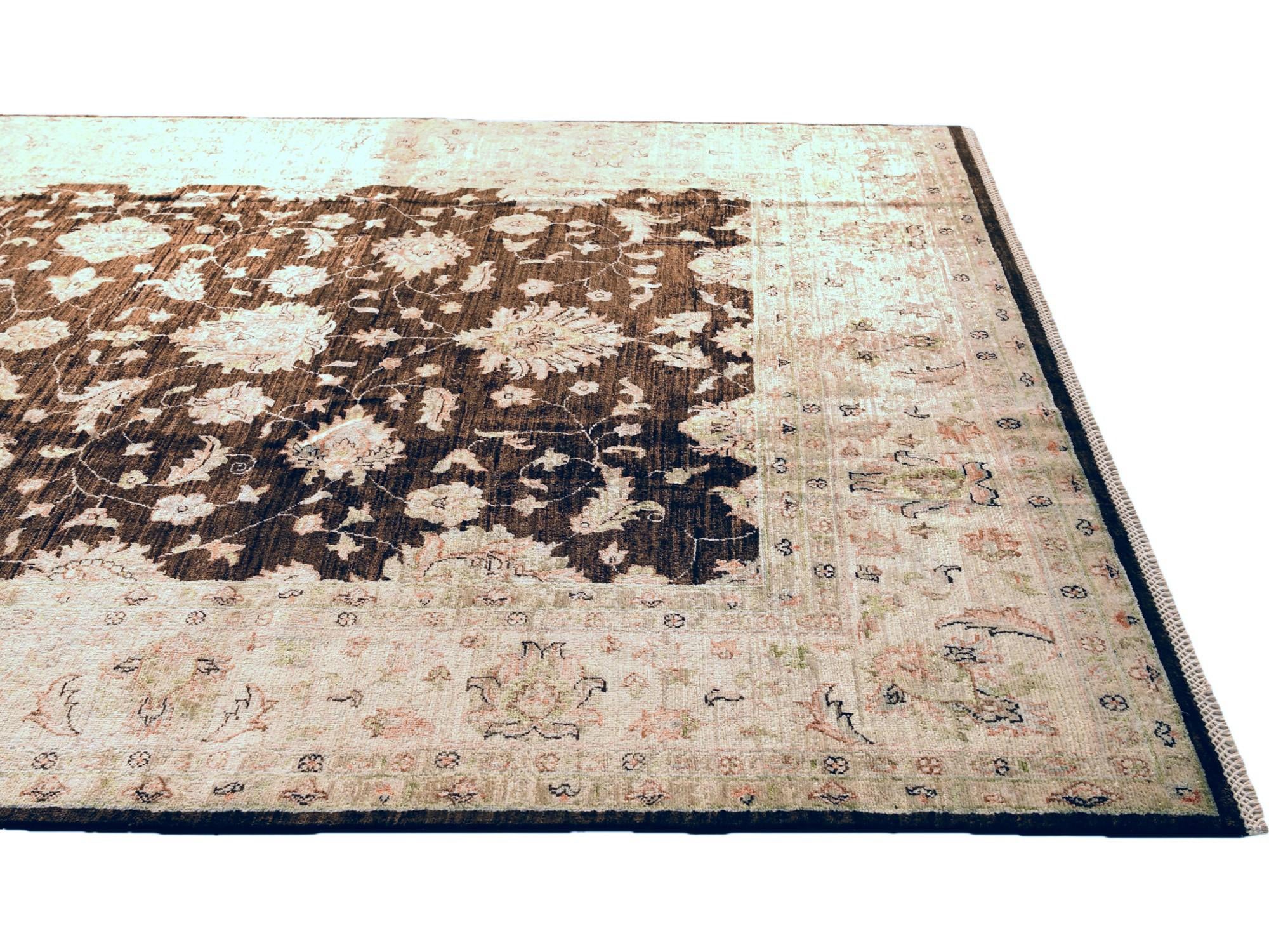 6' 9 x 9' 11 Hand Knotted Ziegler Rug