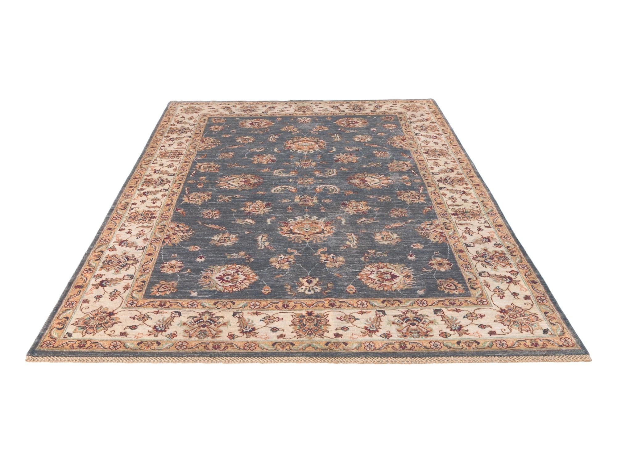 5' 11 x 8' 4 Hand Knotted Ziegler Rug