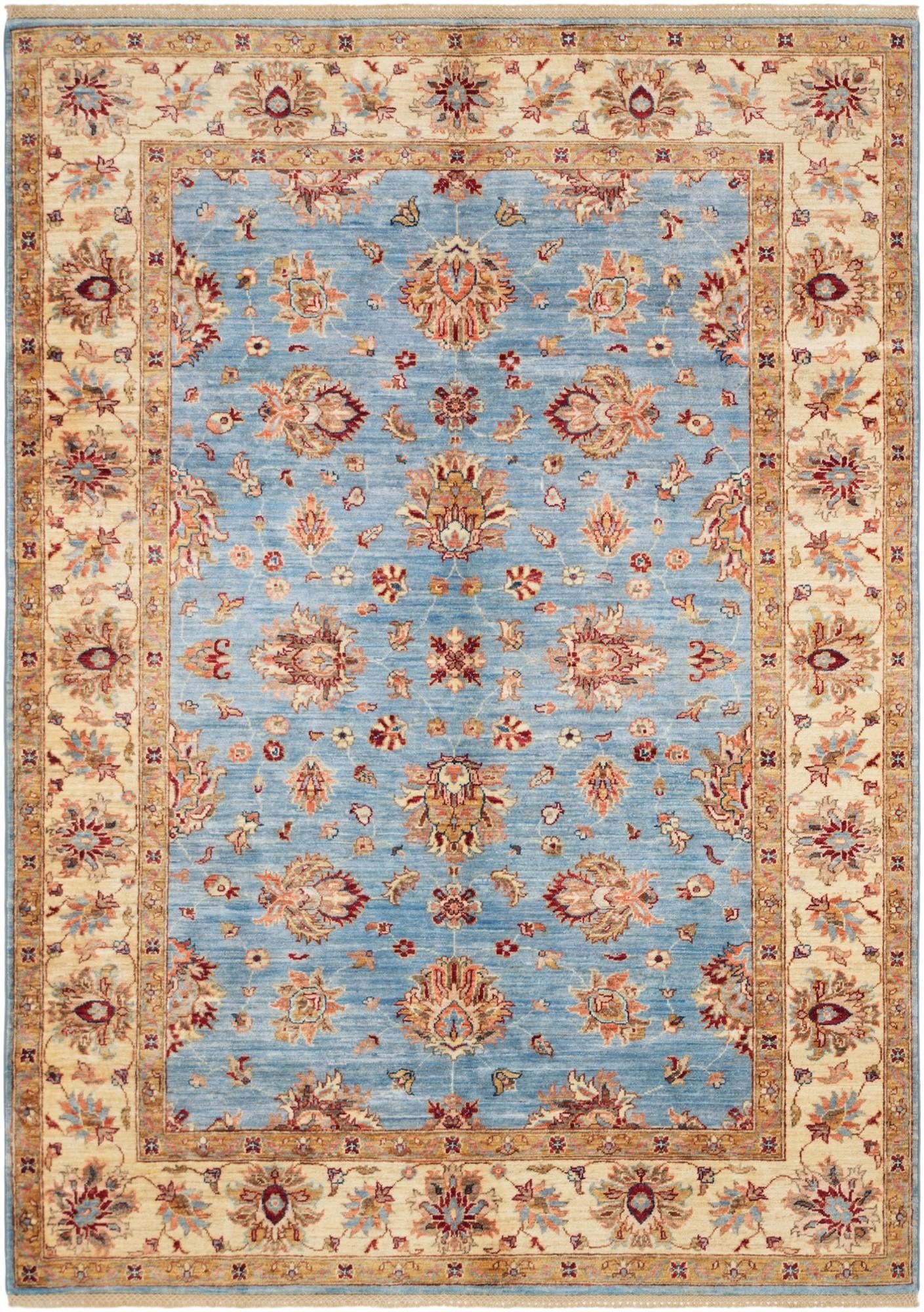 5' 8 x 8' 1 Hand Knotted Ziegler Rug