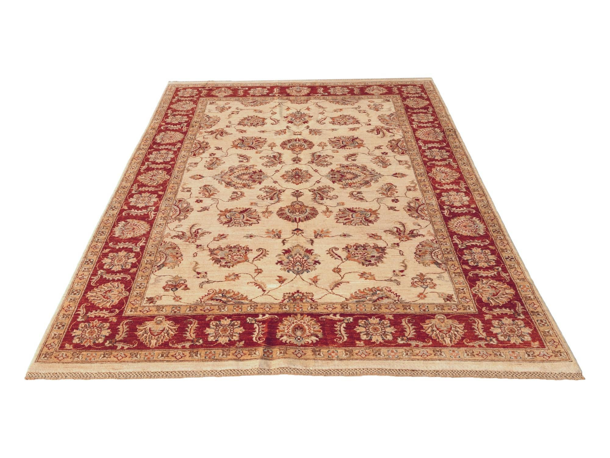 5' 9 x 8' 4 Hand Knotted Ziegler Rug