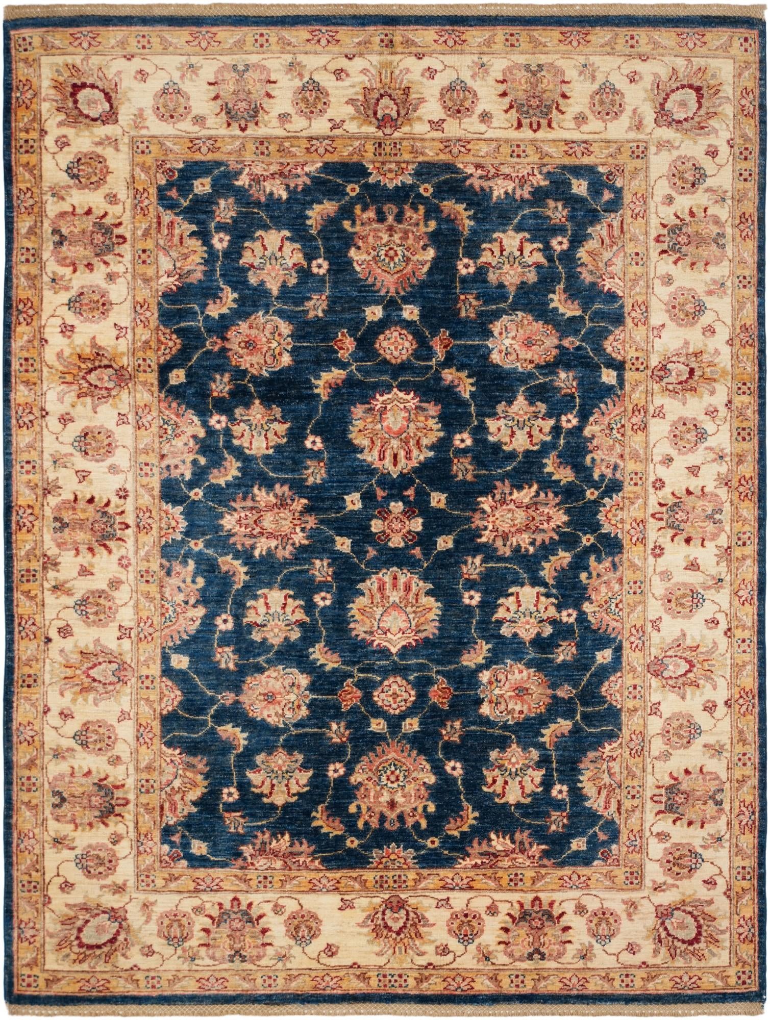 5' 1 x 6' 9 Hand Knotted Ziegler Rug