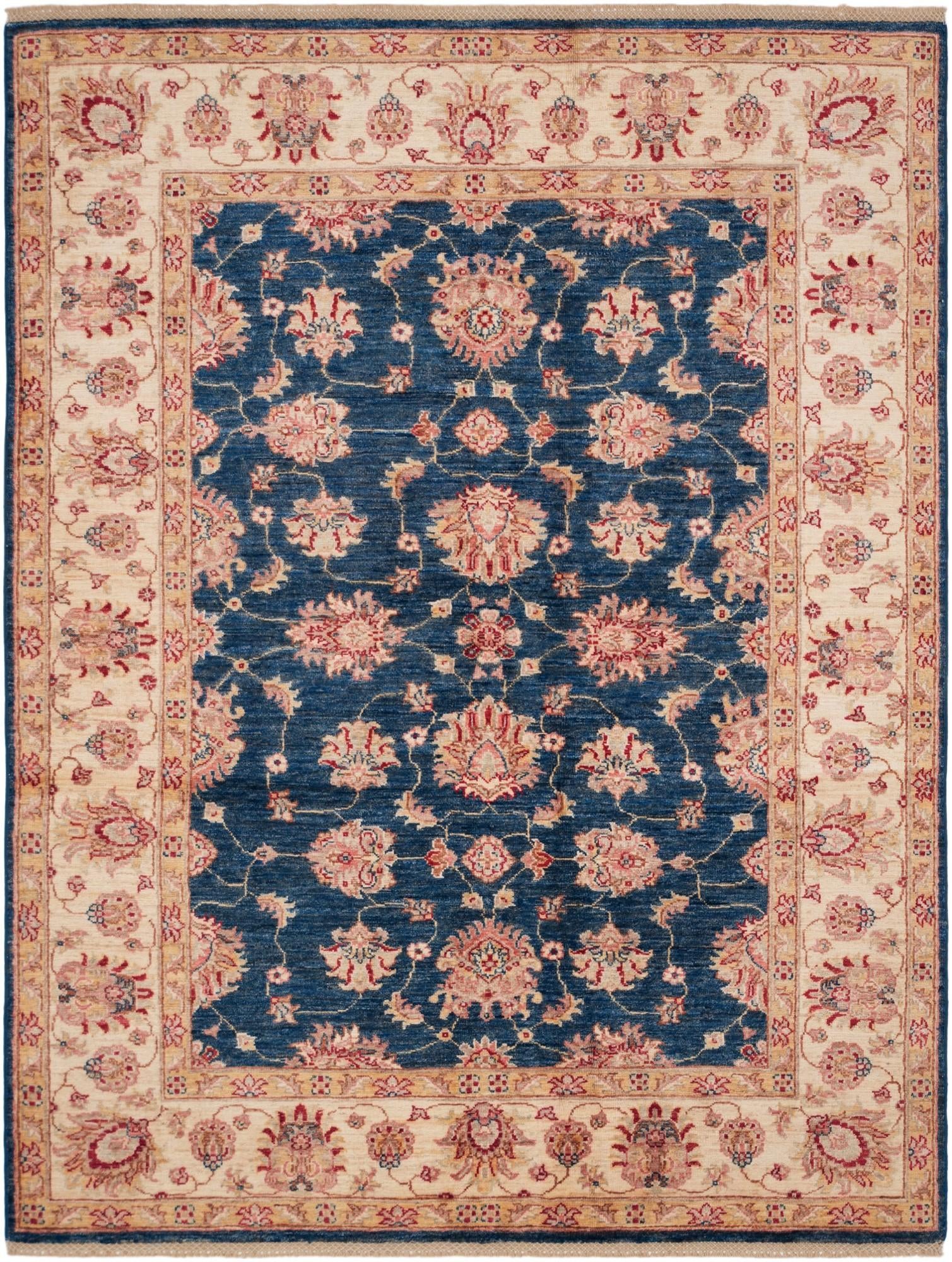 5' x 6' 8 Hand Knotted Ziegler Rug
