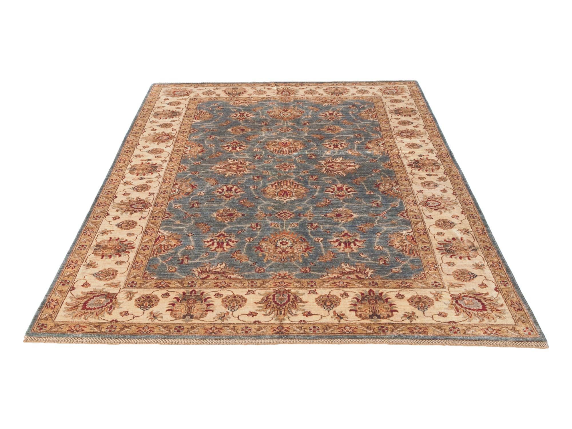 5' 9 x 7' 10 Hand Knotted Ziegler Rug